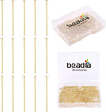 14K Gold Plated Flat Head Pins Non Tarnish 25mm 200pcs for Jewelry Making Findings