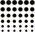 36 Pcs Metal Button 6 Sizes Alloy Shank Round Shaped Sewing Button Round Shaped Sewing Button for Women Men Wool Coat Suit Shirt Pants Jacket Sewing Crafts
