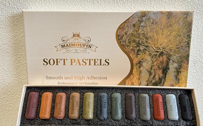 Soft Pastels for Artists Highly Pigmented Sticks 48 Vibrant Colors Professional Grade Art Supplies Smooth Blendable Pastels Set for Drawing,Painting Artists,Beginner