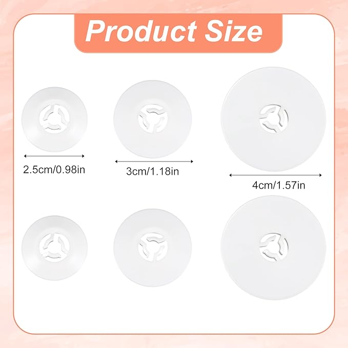 FNANJWQ 6 Pcs Spool Cap Sewing Machine Spool Pin Caps Small Medium Large Replacement Pin for Brother Babylock Sewing and Embroidery Machines 40mm 30mm and 25mm