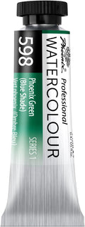 PHOENIX Professional Watercolor Paint Single Tube - 0.47 Fl Oz / 14ml - Phoenix Green(Blue Shade)