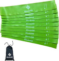 Resistance Loop Exercise Bands-5/10 Pack-10/12 Inch Stretch Bands for Working Out with Carry Bag-Elastic Bands for Physical Therapy, Rehab, Yoga, Pilates and Strength Training at Home or Gym