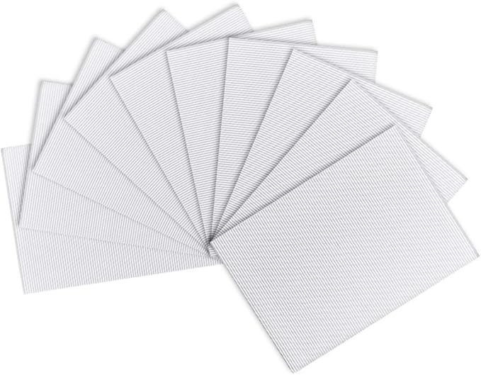 uxcell 10pcs Corrugated Cardboard Paper Sheets,White,7.87-inch x 11.86-inch,for Craft and DIY Projects