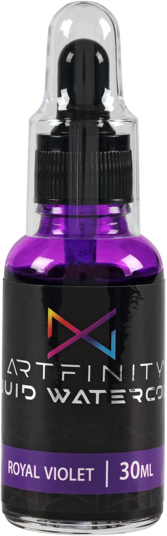 Liquid Watercolor Paint 30 ml Bottle - 3 Pack, Royal Violet - Vibrant Dye-Based Liquid Watercolor w/Glass Pipette, Fast-Drying, Fine Art Paint for Calligraphy & Airbrushing
