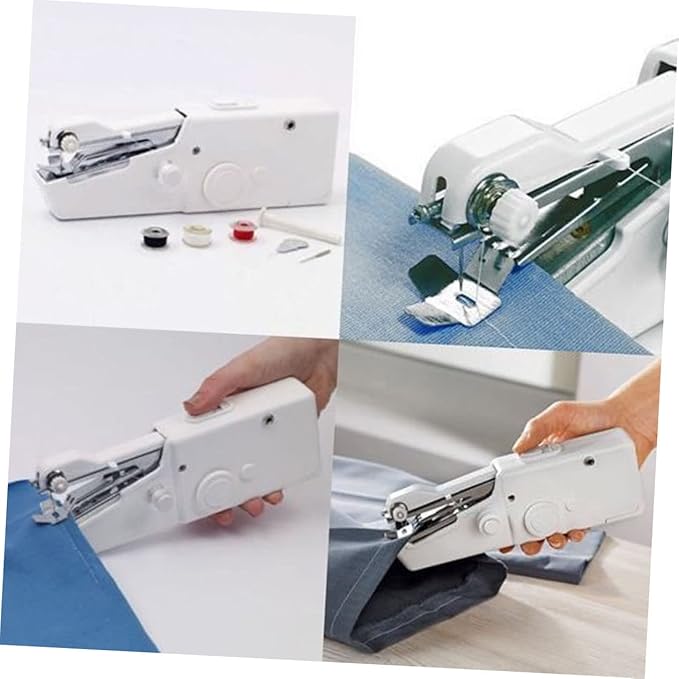 NUOBESTY Singer Handheld Sewing Machine Portable Lightweight White for Home and Travel Random Color