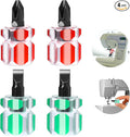 4 Pieces Sewing Machine Screwdriver Sewing Machine Tools Small Stubby Screwdriver with Flat Head and Cross Head for DIY Repairing Sewing Projects