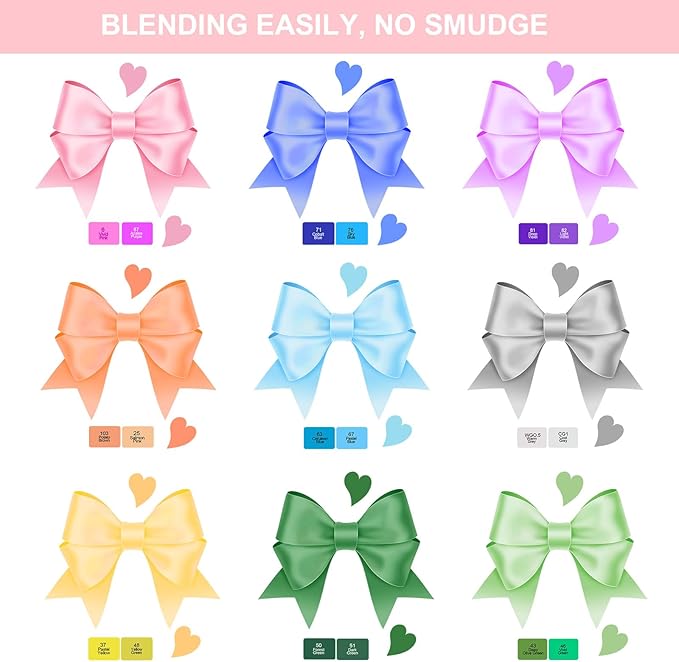 AdamStar Alcohol Markers, 36 Colors Dual Tip Art Markers for Kids & Adult Coloring Sketching Drawing Markers for Artists Paint Markers Pen with Carry Case (36)