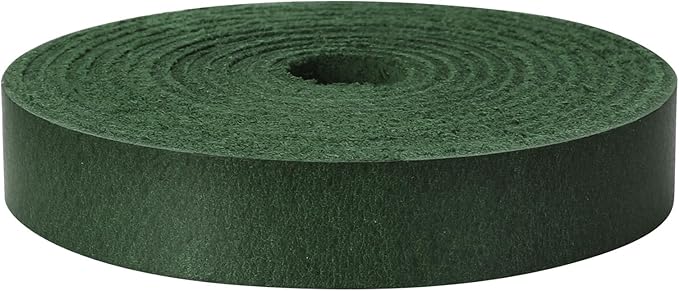 Ringsun 1/2 Inch Wide Flat Leather Straps for Crafts, Full Grain Leather Strips Cord String for Crafts, Tooling (2mm Thick 72.5 Inches Long Green)