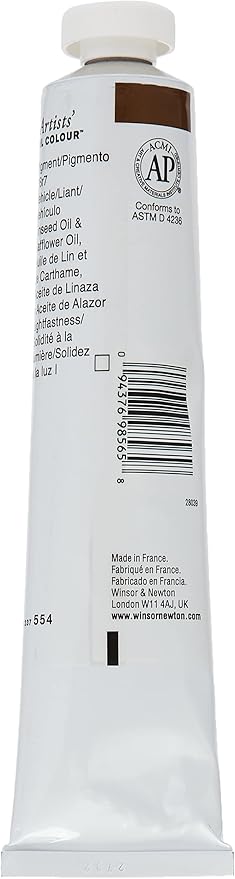 Winsor & Newton Artists' Oil Color, 200ml (6.75 oz) Tube, Raw Umber