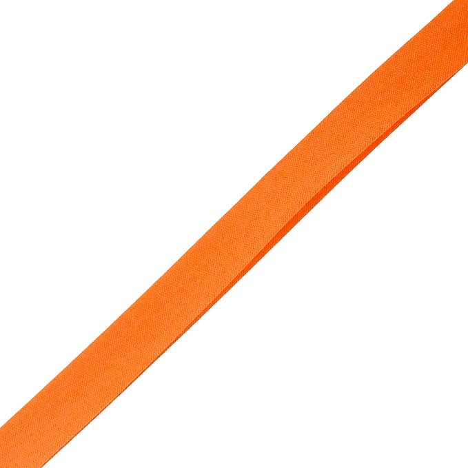 Mandala Crafts 55 Yards 1/2 Inch Orange Double Fold Bias Tape for Sewing - Bias Binding Tape for Quilting Binding, Hemming, Seam, and Fabric Piping
