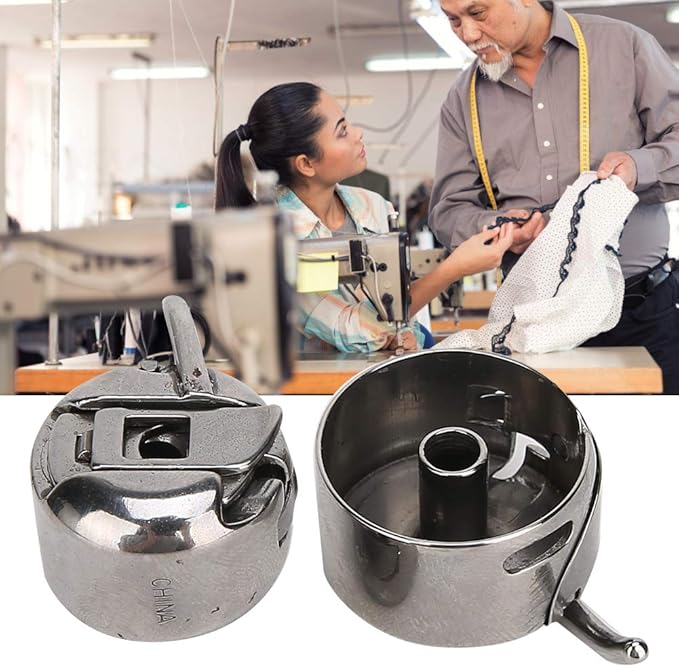 2Pcs Bobbin Reverse Case, Bobbin Case Shuttle Shell Sewing Machine Accessories Household Machines Part for Singer 15-88, 15k88, 15-90, 15-91