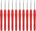 Vodiye 10PCS Crochet Hooks, Professional Extra Long  4.5mm Crochet Hook, Ergonomic Handle Crochet Hooks Set, Crochet Needle for Beginners and Experienced Crochet Hooks Lovers (10pcs - 4.5mm)
