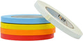 WOD CFTC6 Console Artist Tape Made in USA Rainbow, 1/2 inch x 60 yds. Set of 5 Rolls - Flatback Paper Marking/Labeling Tape Residue Free, for Watercolor Paper to Prevent Tearing