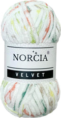 Soft Velvet Yarn Chenille Yarn for Crocheting Super Bulky (100g-3.50oz) (68m-74.3 yds) Baby Blanket Yarn for Knitting Amigurumi Yarn for Crochet Weaving Craft (Speckled Sunset, 1 Skein)