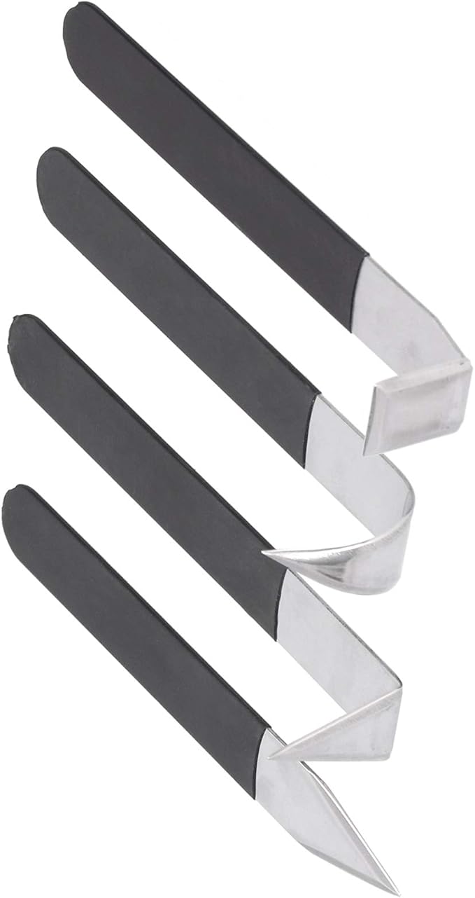 4PCS Clay Carving Knife Tools, Metal Pottery Clay Carving Tools, Pottery Sculpting Tools Set, for Engraving, Shaping, Styling Clay Pottery and Sculpture