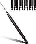 Hssugi Crochet Hooks, 2.0mm Small Crochet Hooks for Arthritic Hands with Wooden Handle, Ergonomic Lace Crochet Needles for Thread Embroidery Knitting Weaving Tool