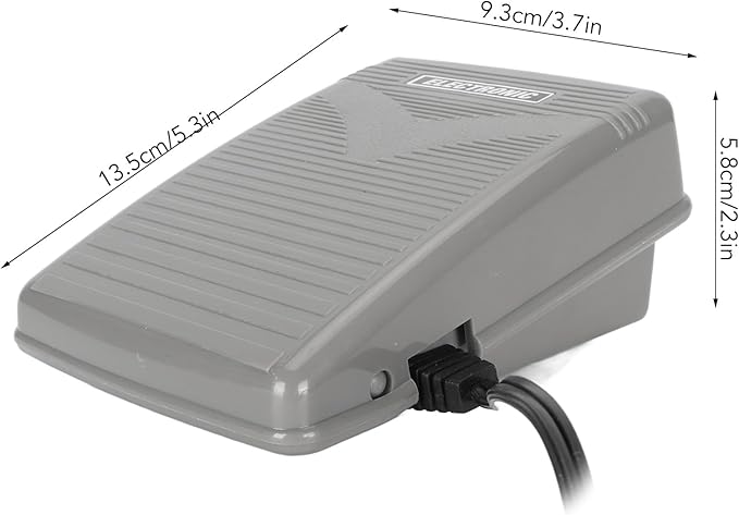 Sewing Machine Foot Pedal Replacement, Non Slip Durable Foot Control Pedal with Power Cord for Singer 9960 Sewing Machine ABS Material 135x93x58cm