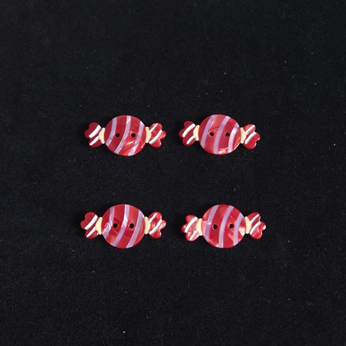 Cute Candy Buttons for Crafts,Acetate Button for Clothes,Cute Buttons for Sewing,Button Bulk,Pack of 4
