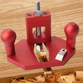 Router Plane Hand Wood Planer, Handheld Woodworking Tool, Woodworking Carpenter Tools Adjustable Woodcraft Trimming Knife Depth Stop Planer Wood Chamfering Slottinge (Red)