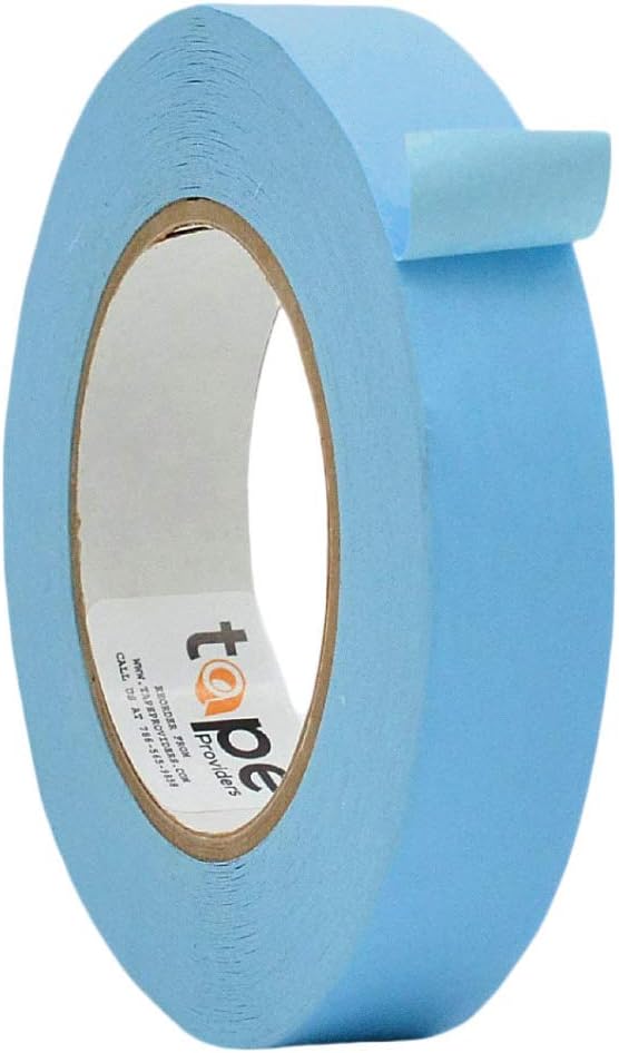 WOD CFTC6 Console Artist Tape Made in USA Light Blue, 1 inch x 60 yds. Flatback Paper Marking/Labeling Tape Residue Free, for Watercolor Paper to Prevent Tearing