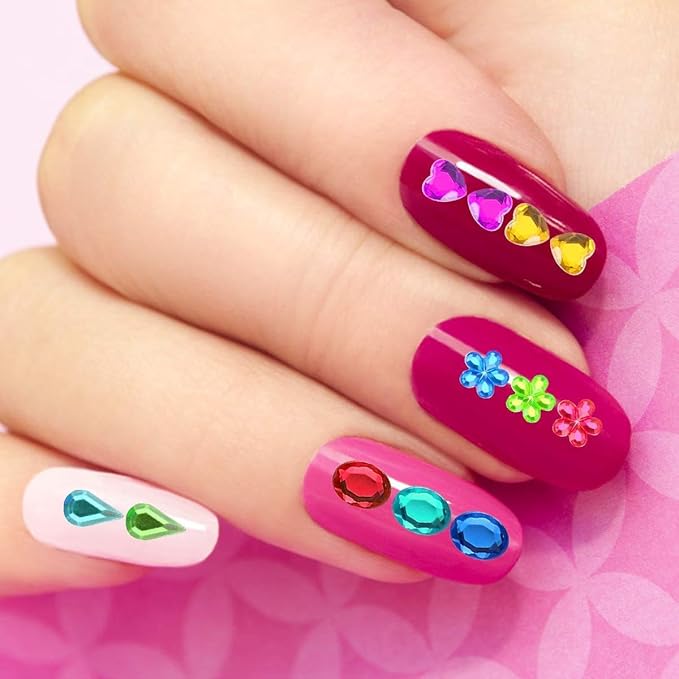 Gem Stickers for Crafts – 1200+ Self Adhesive Rhinestone Jewel Stickers in Assorted Shapes & Colors, Bling Gems for Scrapbooking, Nail Art, Face & DIY Decorations