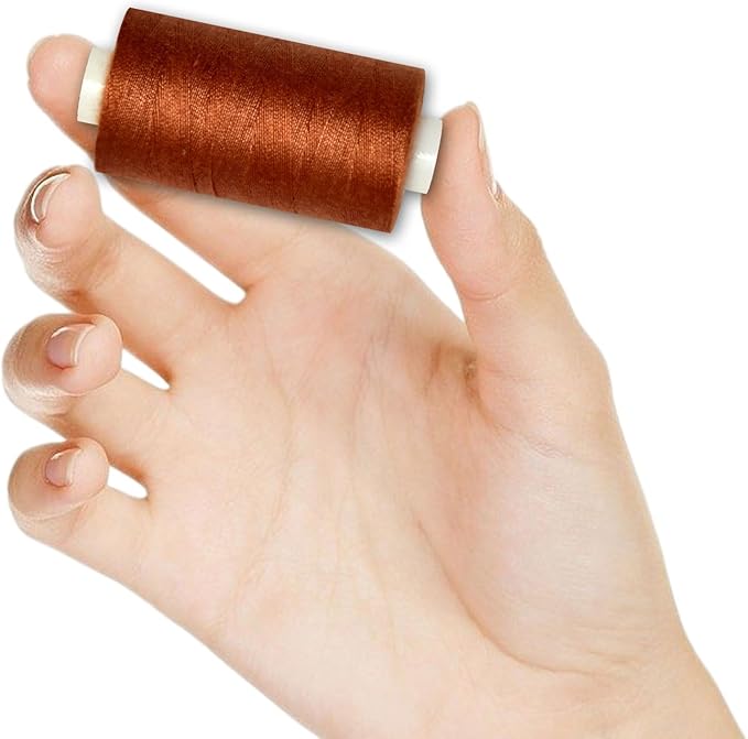 All Purpose Sewing Thread-2 Spools of Hand Polyester Sewing Thread for Sewing Machine for Hand and Machine Sewing(Copper, 2 spools)