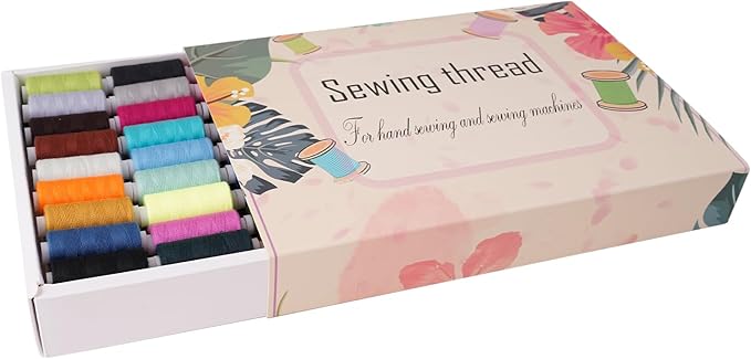 88 Spools of Hand Quilting Thread,Sewing Threads Kits,400 Yards Each Spool,Quilting Thread,All Purpose Sewing Thread,for Sewing Machine and Hand Sewing,140S/2,Tex 27,40 wt.