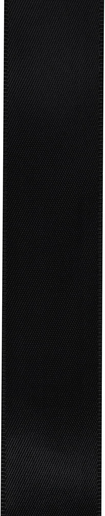 LIUYAXI Black Double Faced Satin Ribbon, 1-1/2" X Continuous 25 Yards, Ribbons Perfect for Gift Wrapping Wedding Bouquet Decor DIY Craft Bow Making & Other Projects