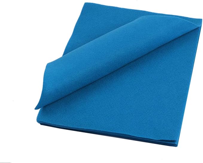 YYCRAFT Craft Soft Felt Sheets 9 Inch X 12 Inch - 24 Pcs Pack, Turquoise