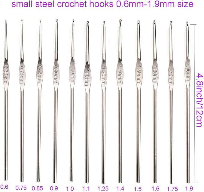 KOKNIT Crochet Hooks Set with Storage Case, Soft Grip Ergonomic Crochet Needles, Smooth Coloured Aluminum Yarn Crochet Hooks Crochet Kit with Crochet Tools Supplies and Accessories (Beginners)