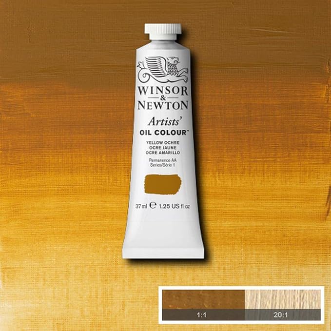 Winsor & Newton Artists' Oil Color, 37ml (1.25 oz) Tube, Yellow Ochre