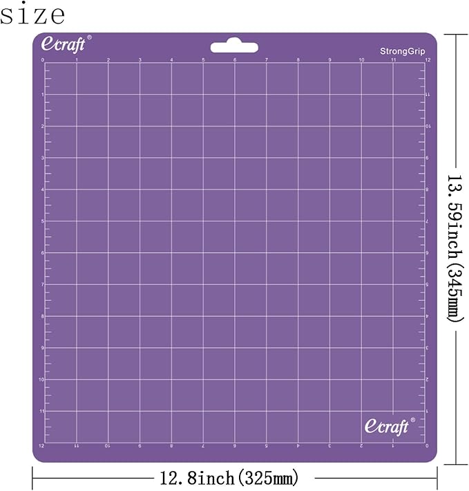 Ecraft Cutting Mat for Silhouette Cameo 5/4/3/2/1: 12X12inch Include one StrongGrip&Three StandardGrip&One LightGrip Cutting Mat Perfect for Silhouette Cameo Replacement for Crafts、Sewing and All Arts