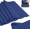 Qilery 500 Sheets Navy Blue Tissue Paper Bulk for Gift Bags 15 x 20 Inch Acid Free Packaging Wrapping Paper Sheets for Winter Ramadan Eid Al-fitr Decor DIY Crafts, Birthday Party, Shipping Packing