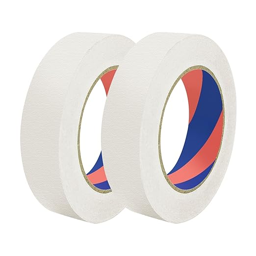 Painters Tape, 1 inch x 55 Yards x 2 Rolls White Painters Masking Tape for Indoor and Outdoor Use, Medium Adhesive Paint Tape for DIY Crafts, Arts, Painting, Easy Removal