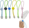 6Pcs Colour Adjustable Elasticity Clay Bag Tie, Studio Ties & Ceramic Tool Strap，The Must-Have Pottery Tool Ties for Bag Closure and Organization—— Loved by Sculpting Enthusiasts