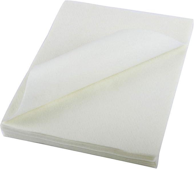 YYCRAFT Craft Soft Felt Sheets 9 Inch X 12 Inch - 24 Pcs Pack, Ivory
