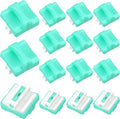 15 Pieces Paper Cutter Replacement Blade with Security Safeguar Paper Trimmer Blades Refill(Mint Green)
