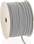 HairBow Center LLC 1/8" Width Skinny Elastic Band - Braided Cord - Gray - 25 Yards