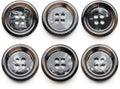 CRAFTMEMORE Tortoiseshell Resin Buttons 4 Holes Button for Garment Sewing Men's Suit DIY Crafts TG47 (25mm Black, 12pcs)