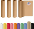 Brown Paper Roll 24" x 1800" (150 feet), Pack of 4 - USA-Made Brown Packing Paper 50lb Thickness for Moving, Shipping, Crafts/Arts - 100% Recycled Natural Wrapping Material by IDL Packaging