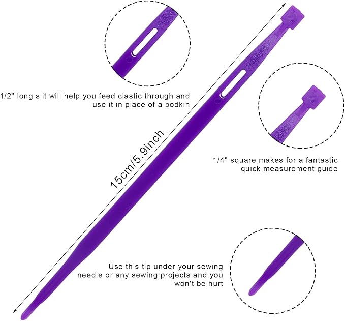 Sliverdew 12 Pieces That Purple Thang Sewing Tools Quilting Supplies Multifunctional Sewing Purple Thang Sewing Accessories and Supplies for Sewing Kit Projects