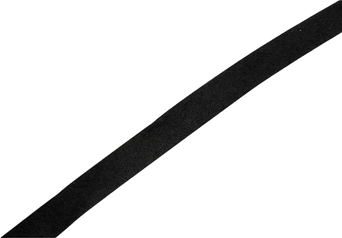 Mandala Crafts 55 Yards 1/4 Inch Black Double Fold Bias Tape for Sewing - Bias Binding Tape for Quilting Binding, Hemming, Seam, and Fabric Piping