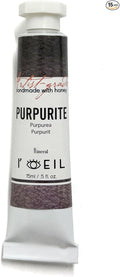 L'oeil (Genuine Minerals) Professional Artist Grade Extra Fine Handmade Watercolor 15ml Paint Tube, 5 Fl Oz, Natural Granulation, Rich Colour Luminosity, Lightfast Non-fading, Archival Quality (Purpurite)