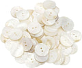 uxcell 60Pcs Natural Shell Button, 2 Hole 23mm Mother of Pearl Buttons for Shirt Coats Suits Jacket Jeans Skirts DIY Sewing Crafts, White