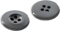 3/4" Foliage Green 100 Pcs Buttons for Sewing 0.75 inch Uniform Buttons 4 Hole 30L Gray Plastic Green Glossy 19mm Ideal for Work Uniforms School Outfits Aprons Pants Jackets Bags DIY Crafts