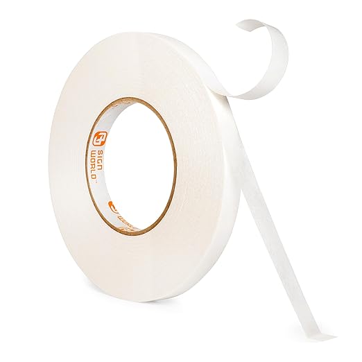 Best 1/2" MAX Strength Thin Permanent Double-Sided Tape for Arts, Crafts, Photography, Scrapbooking, Tear-by-Hand, Paper Backing (1/2-Inch by 164-Feet/55 Yards)…