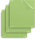Nicapa 12x12 inch Standard Grip Cutting Mat for Cricut Maker 3/Maker/Explore 3/Air 2/Air/One (3 Pack) Standard Adhesive Sticky Green Quilting Replacement Cut Mats