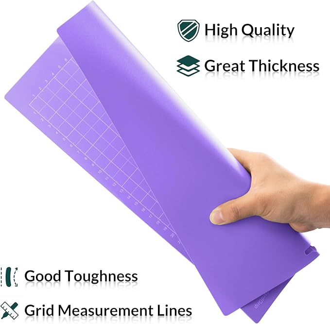 WISYOK 12x8.5 Inch Cutting Mats for Cricut Joy Xtra, 2-Pack Strong Grip Reusable Adhesive Mats for Crafts, Quilting, Sewing