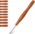 Nitlak 3mm Crochet Hook, Available in 1.5mm-6.0mm, Aluminum Ergonomic Crochet Hook with Wooden Handle for Arthritic Hands, Beginners, Knitting Needles for Mom Gifts