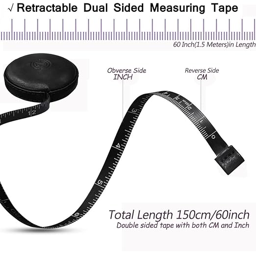Tape Measure, 4 Pack Measuring Tape for Body Cloth Measurement Tape for Sewing Tailor Fabric Measurements Double Scale Soft Pink & White Tape Measure Retractable Measuring Tape Set